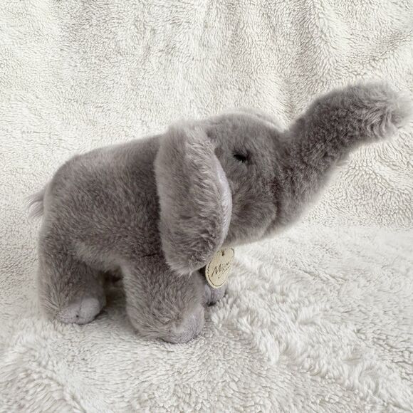 Aurora Miyoni Tots Elephant Plush 8” Grey Soft Stuffed Animal Toy - Picture 1 of 5